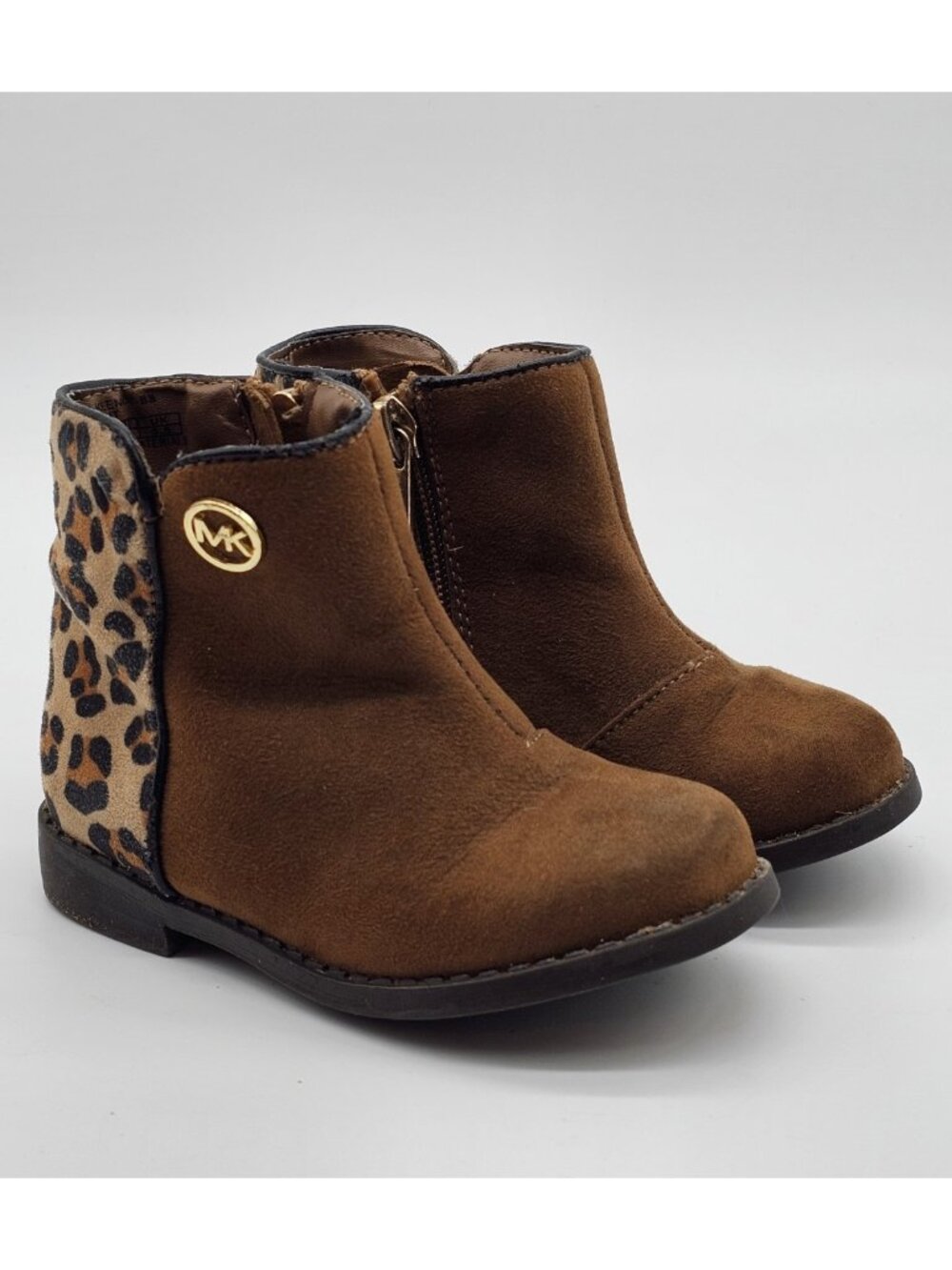 Michael Michael Kors Baby Girls Boots Size 6 Brown Leopard Cowgirl Western Shoes